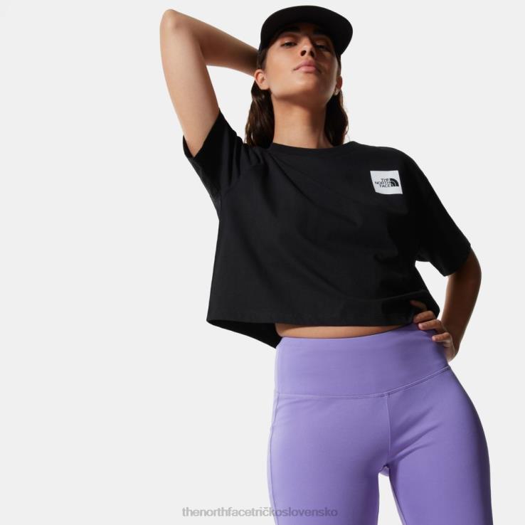 HLH08610 čierna The North Face dámske skrátené jemné tričko