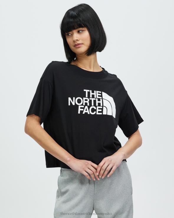 HLH087173 čierna The North Face polokupoly skrátené tričko s krátkym rukávom