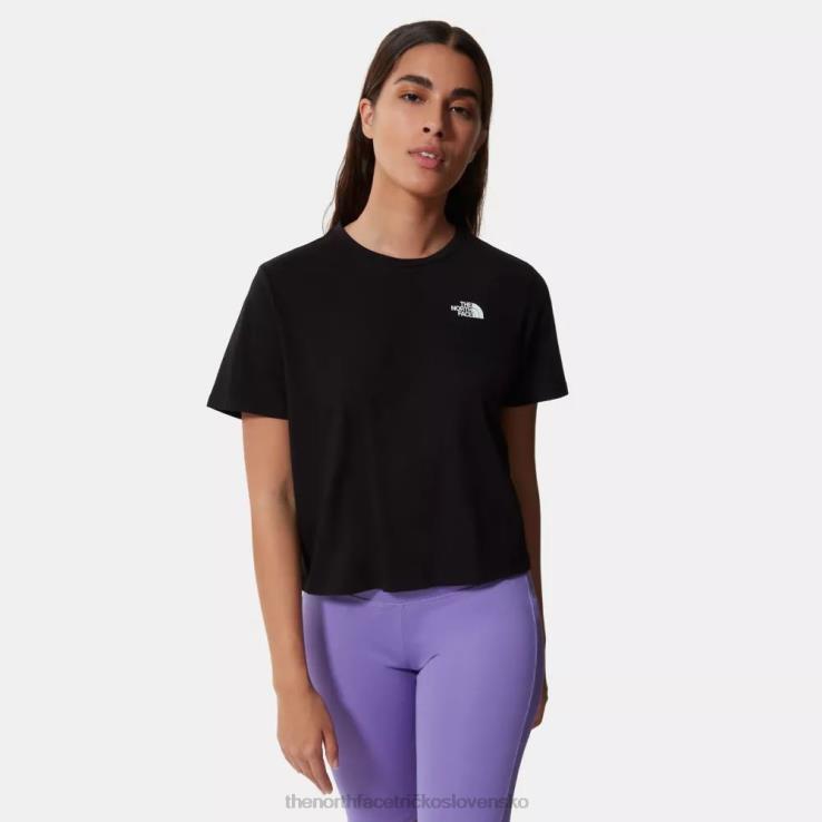 HLH08872 čierna The North Face dámske skrátené tričko