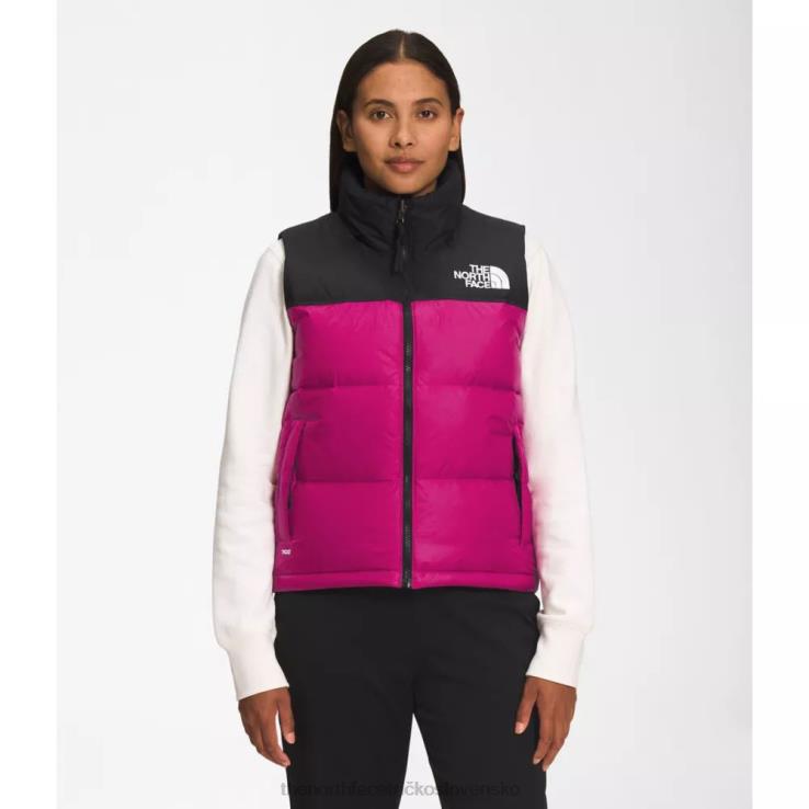 HLH083305 fuschia ružová The North Face dámska retro nuptse vesta z roku 1996