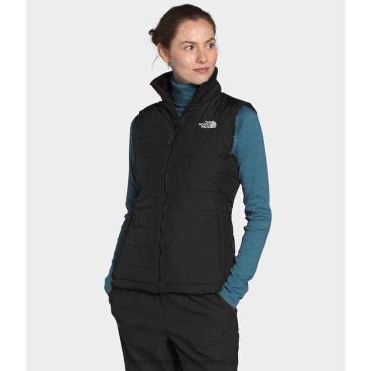 HLH083603 čierna The North Face dámska mossbud zateplená obojstranná vesta